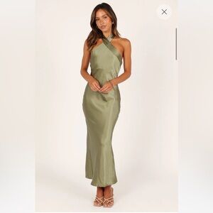 Petal and Pup Grasie Midi Dress in Green